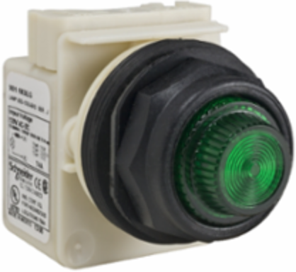 Harmony Green Pilot Light, 30 mm, LED, IP66, 120V