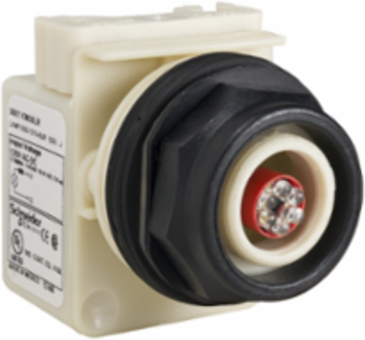 Harmony 30mm Red LED Pilot Light Head, 120V, IP66, Plastic