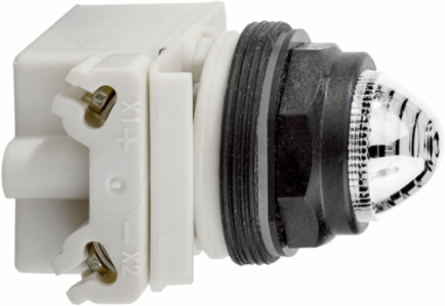 Harmony Pilot Light 30mm LED White, IP66, 120V AC/DC