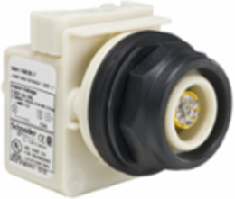 Harmony LED Pilot Light Head, 30mm, Yellow, 120V, Plastic