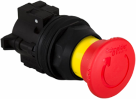 Emergency Stop Head, 30 mm Mushroom Button, IP66, Red, 40 mm