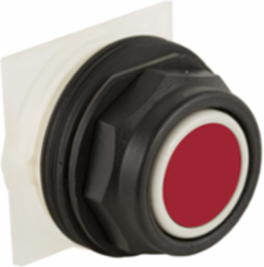 Harmony 30mm Red Flush Push Button, IP66, 1 NC Contact