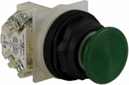 Harmony 9001SK Green Mushroom Push-Button 35mm, IP66, Spring Return