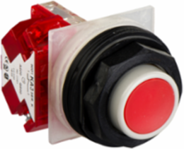 Harmony Red Push Button, 30mm, Spring Return, 1 NC, IP66