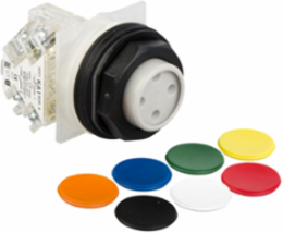 Harmony Modular Push Button, 30mm, Spring Return, 7 Colors, IP66