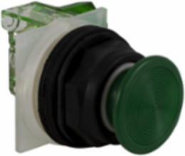 Harmony Push Button 30 mm Green Mushroom, Spring Return, IP66