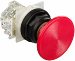 Harmony 9001SK 57mm Red Mushroom Push Button, IP66, Spring Return, 1 NC