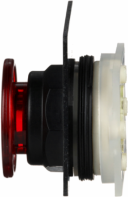 Harmony Mushroom Push Button Head, 30 mm, Red, IP66, 2 Positions