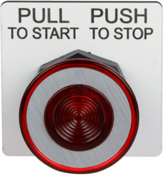 Harmony Mushroom Push Button Head, 30 mm, Red, IP66, 2 Positions