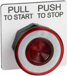 Harmony Mushroom Push Button Head, 30 mm, Red, IP66, 2 Positions