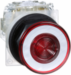 Push Button Mushroom 41mm Red, 30mm, IP66, 1 C/O