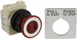 Mushroom Push-Button 41mm Red, 30mm, 2 Positions, IP66