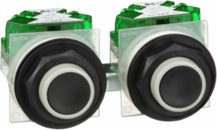 Harmony Push Button, Ø 30mm, Momentary Interlocked, 600V AC, 10A, IP66