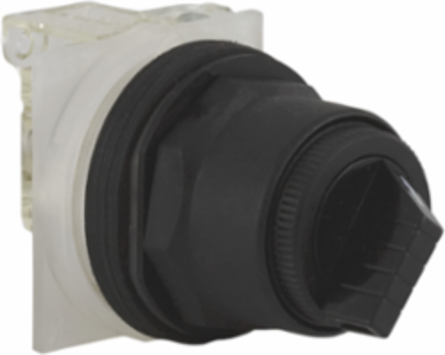 Selector Switch, 30mm, Plastic, Black, 2 Positions, IP66