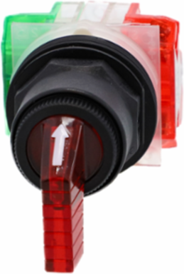 Selector Switch 30mm 3-Position Stay Put 1 NO + 1 NC IP66