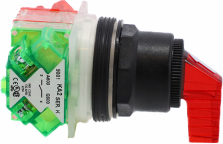 Selector Switch 30mm 3-Position Stay Put 1 NO + 1 NC IP66