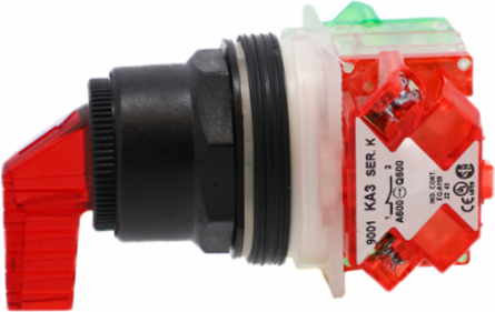 Selector Switch 30mm 3-Position Stay Put 1 NO + 1 NC IP66