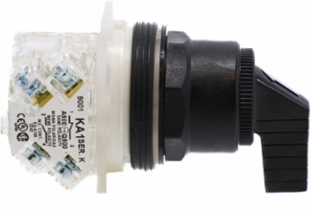 Harmony Selector Switch, 30 mm, 3 Positions, Black Long Handle, IP66