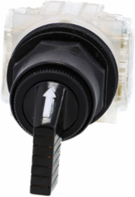 Harmony Selector Switch 30 mm Long Handle Black 3 Positions 2 C/O