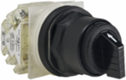 Harmony Selector Switch 30mm, 3 Positions, Black, Stay Put, 2 C/O