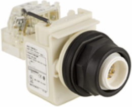 Push-to-Test Pilot Light Head, 30 mm, Yellow LED, 120V AC/DC