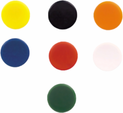 Harmony 9001K Cap for 30mm Non-Illuminated Push-Button, Set of 7 Colors