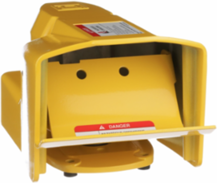 Harmony NEMA 4 Industrial Foot Switch, SPDT, 6.40 Inch Width, 600V AC