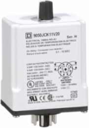 Timing Relay, On Delay, 0.1-10 Seconds, 10A, 240V AC, Plug-In