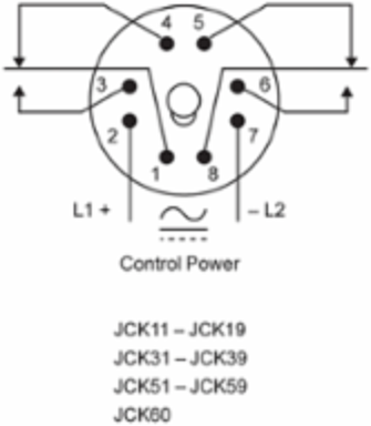 JCK Plug-In Timing Relay, 0.6-60 Seconds Delay, 10A, 240V AC