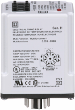 Harmony Multifunction Programmable Timer 0.5 Sec to 999 Hrs, 10A, 240V AC