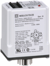 Multifunction Timing Relay, DPDT, 10A, 0.5 Sec to 999 Hours