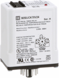 Timer Relay, Type JCK, 10A, 240 VAC, Programmable, 0.5 Sec to 999 Hrs