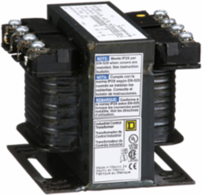 Transformer 100VA, 1 Phase, 240x480V Primary, 120V Secondary, 55C Rise