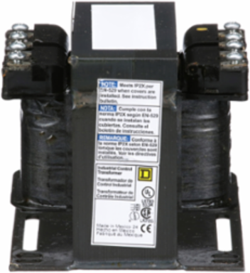 Transformer, Type T, industrial control, 150VA, 1 phase, 230x460V primary, 24V secondary, 55C rise