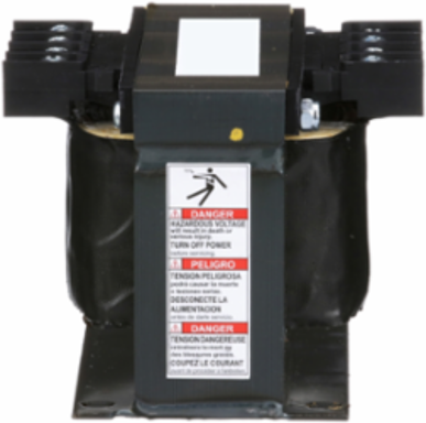 Transformer, Type T, industrial control, 300VA, 1 phase, 208V primary, 24V secondary, 80C rise