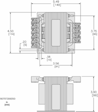 Industrial Control Transformer 300VA 1 Phase 240/480V Primary 80 C Rise