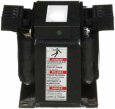Type T Industrial Control Transformer, 350 VA, 1 Phase, 550/575/600V Primary, 120/240V Secondary, 80°C Rise