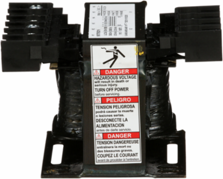 Type T Industrial Control Transformer, 50VA, 1 Phase, 208/240/277/380/480V Primary, 24V Secondary