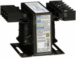 Type T Industrial Control Transformer, 50VA, 1 Phase, 208/240/277/380/480V Primary, 24V Secondary