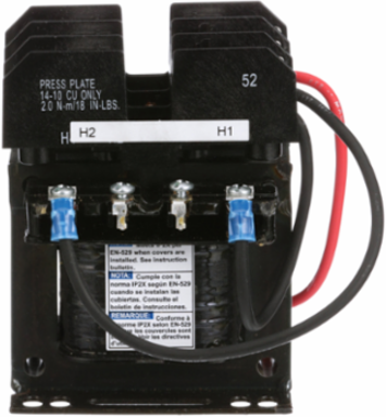 Type T Industrial Control Transformer, 50VA, 208V/120V, 2.58 Inch Height