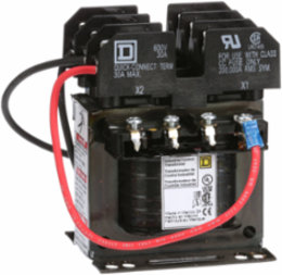Type T Industrial Control Transformer, 50VA, 208V/120V, 2.58 Inch Height