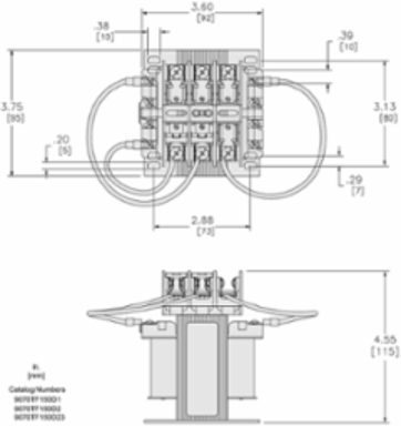 Industrial Control Transformer 150VA, 1 Phase, 240x480V/120V, 55 C Rise