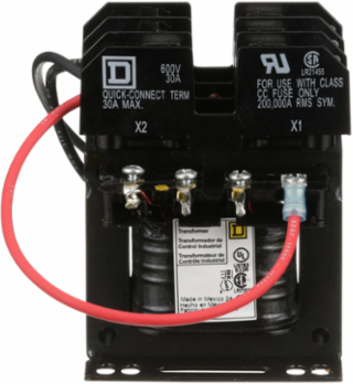 Type TF Industrial Control Transformer 50VA, 240x480V Primary, 24V Secondary, 55°C Rise