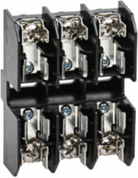 Terminal Block Fuse Holder, 30A, 600V, 3 Pole, AWG 14-10