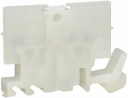 Terminal Block, 40A, 600V, Natural Color, Dimensions: 1.8 in W x 1.48 in H
