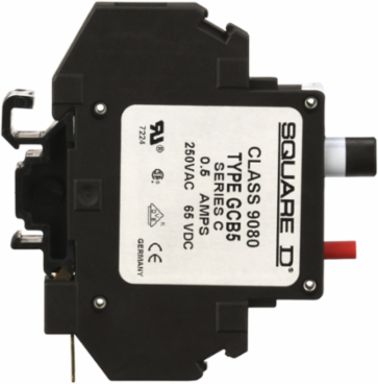 Linergy Thermal Magnetic Circuit Protector 0.5A, 250V AC, DIN Mount