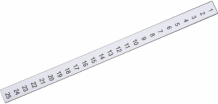 Linergy Vinyl Marking Strip Set of 5, 5.93 Inch Length, Compliant