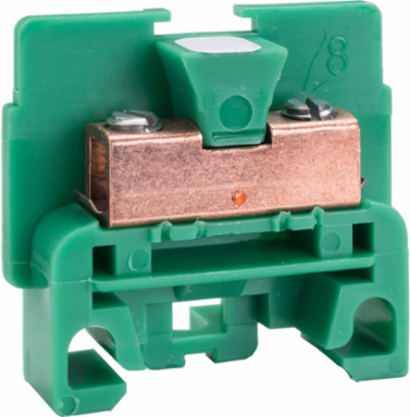 Linergy Terminal Block, Green, 35/Foot, 40A, 600V AC/DC
