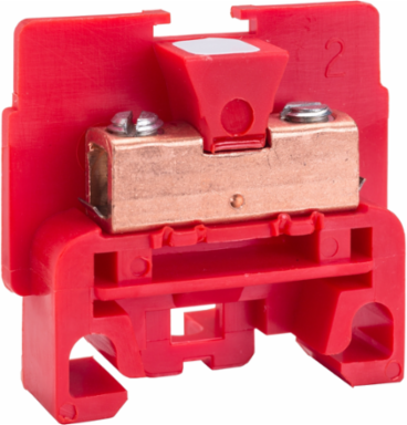 Linergy Terminal Block, Red, 40A, 600V, 1.4 Inch Width