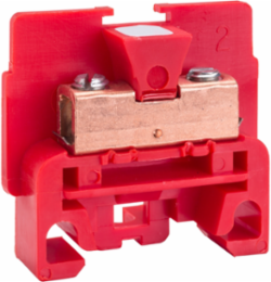 Linergy Terminal Block, Red, 40A, 600V, 1.4 Inch Width